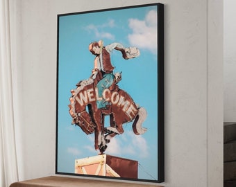 Western Wall Art | Cowboy Wall Decor | Western Decor | Cowgirl Decor | Howdy Typography | Vintage Western Prints | Cowboy Art