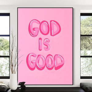 Jesus Art | The Lord Your God Is Good | Christian Wall Art | Bible Verse Prints | Christian Wall Decor | Bible Art | Jesus Leave the 99