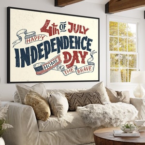 Fourth Of July Decoration | Memorial Day Art Prints | 4Th Of July Gallery Wall Print Set | 4Th Of July Decor | 4Th Of July Png
