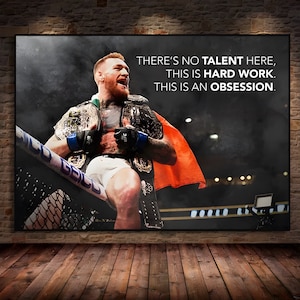 Conor McGregor Poster Conor McGregor Birthday Conor McGregor Canvas Art Prints Conor Mcgregor Quotes Conor McGregor Wall Art Gifts