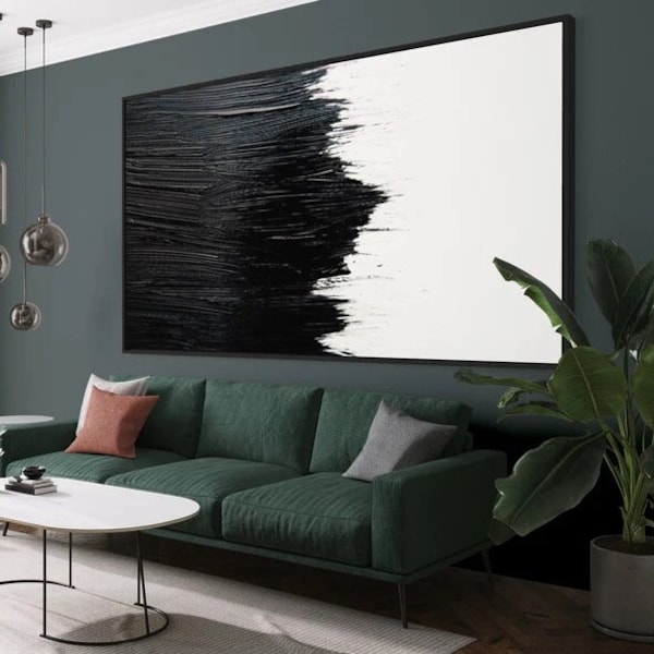Black Wall Art 3D Abstract Painting Black 3D Textured Painting Black 3D Minimalist Painting Large Black Abstract Painting GRAPHIC PRINT