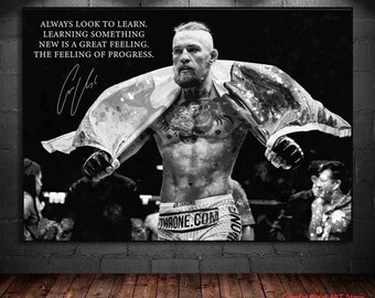 Conor Mcgregor Canvas Wall Art | Sports Bar | Wall Art Print | Conor Mcgregor &Quot | Game Room | Ready To Hang | Bedroom Wall Decor