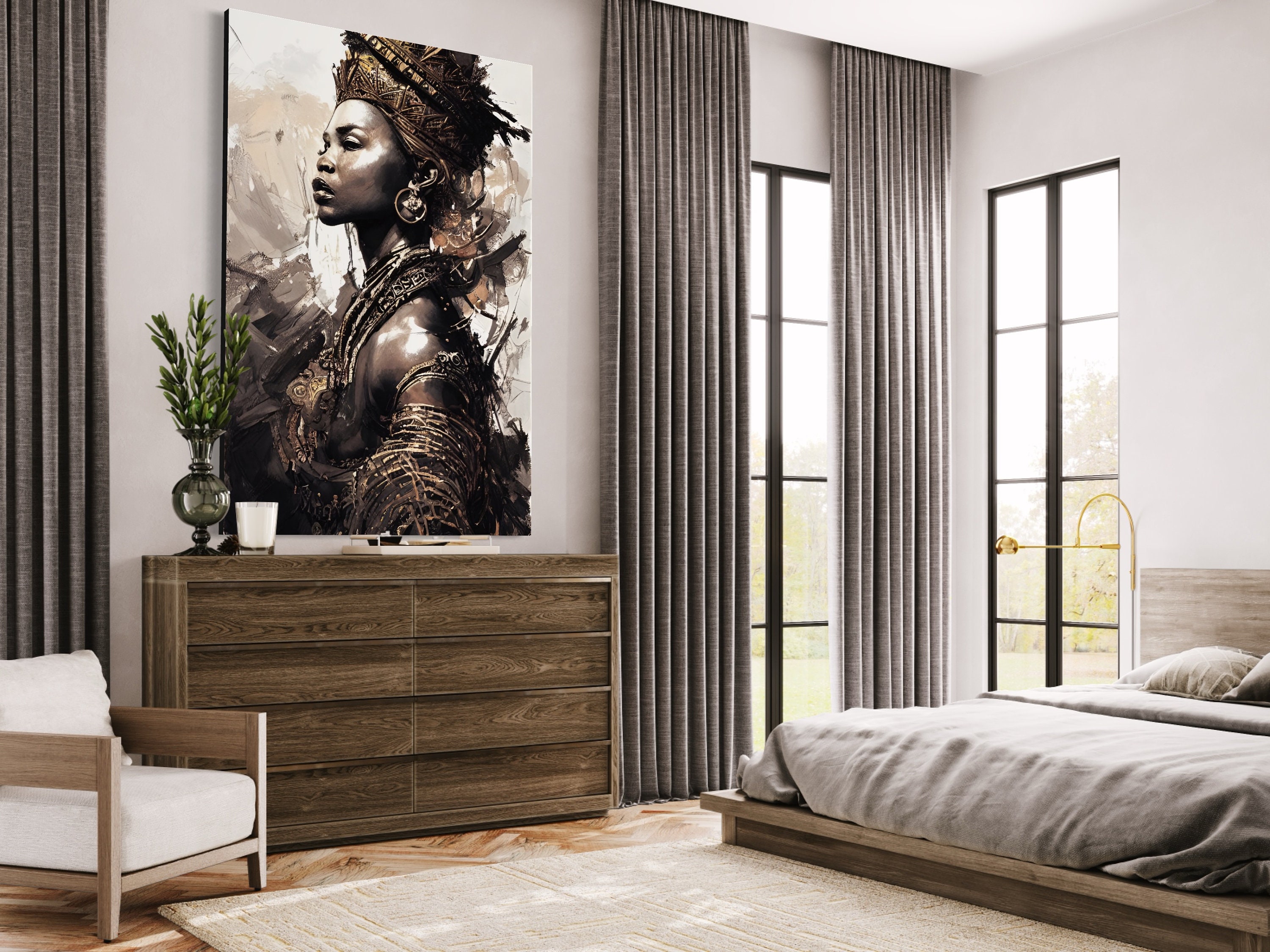 African Wall Art African American Art Canvas Painting Etsy