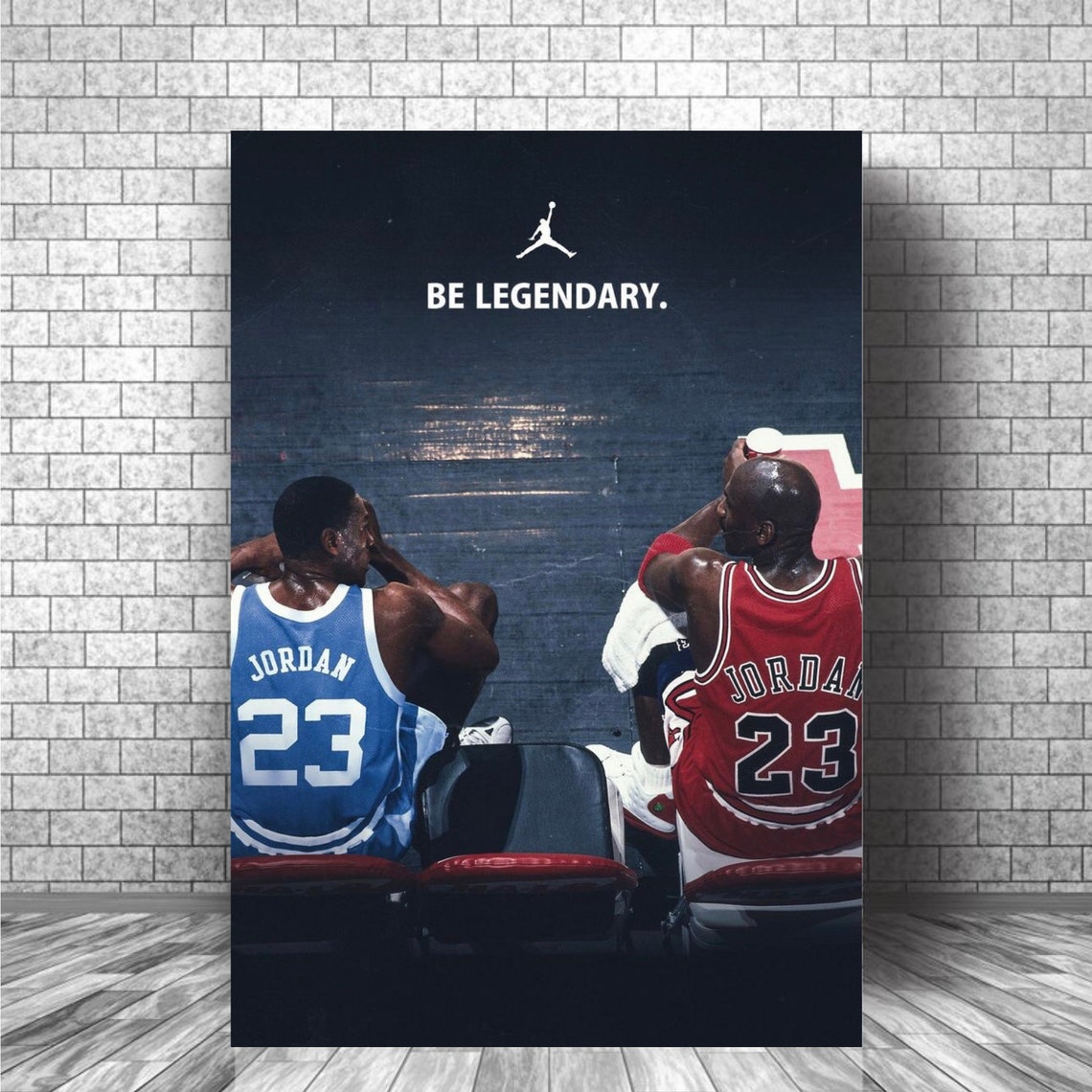 Michael Jordan FRAMED Canvas Wall Art Choose Size ready to Etsy