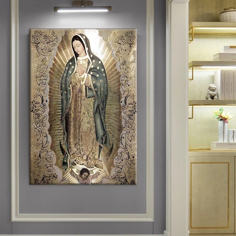 Catholic Home Decor Catholic Wall Art Virgin Mary Art Etsy