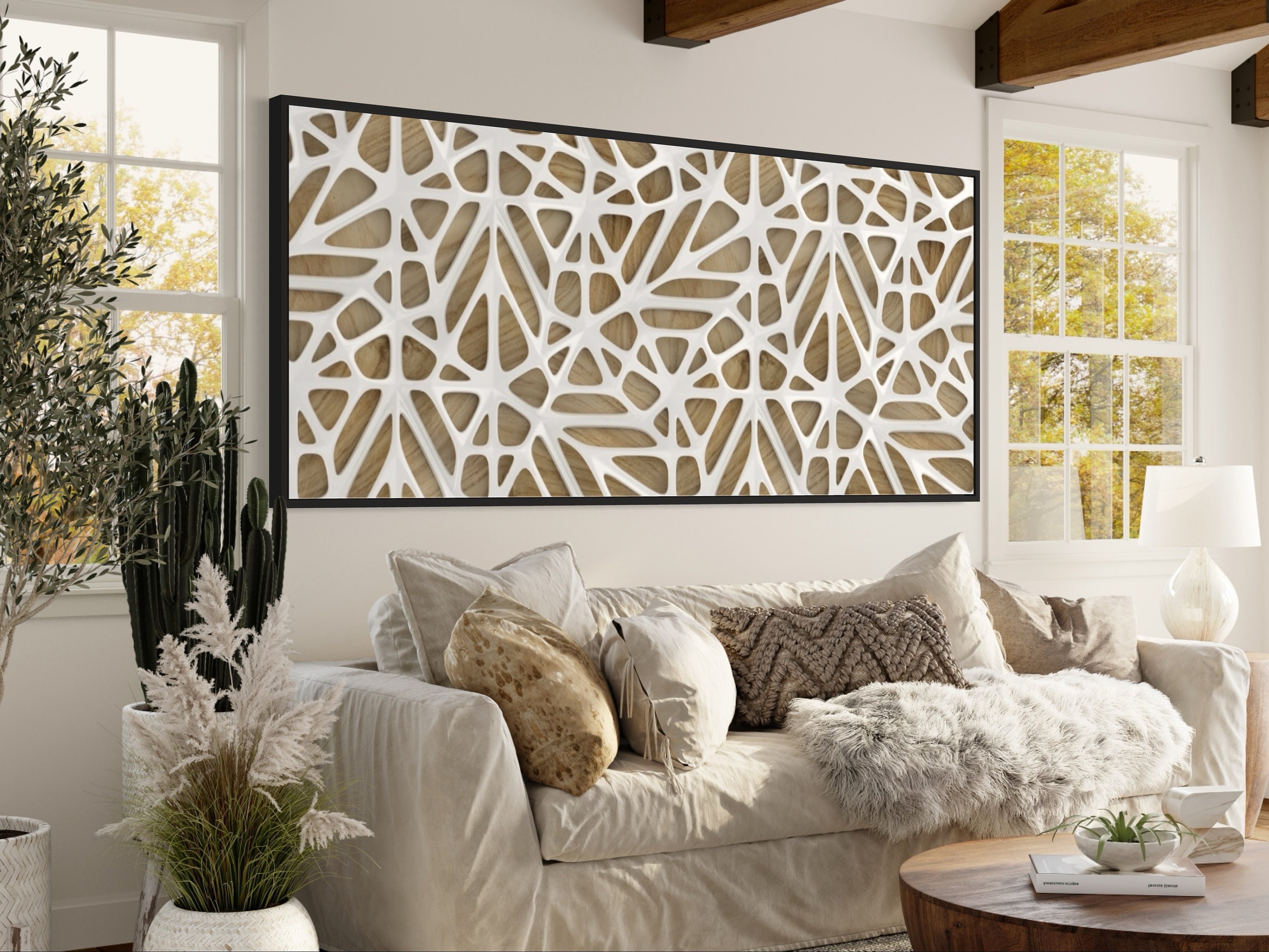 Wood Rustic Wall Art | Wood Wall Panels | Modern Wood Art | Geometric Wood Art | Wood Wall Hanging | Geometric Line Art |