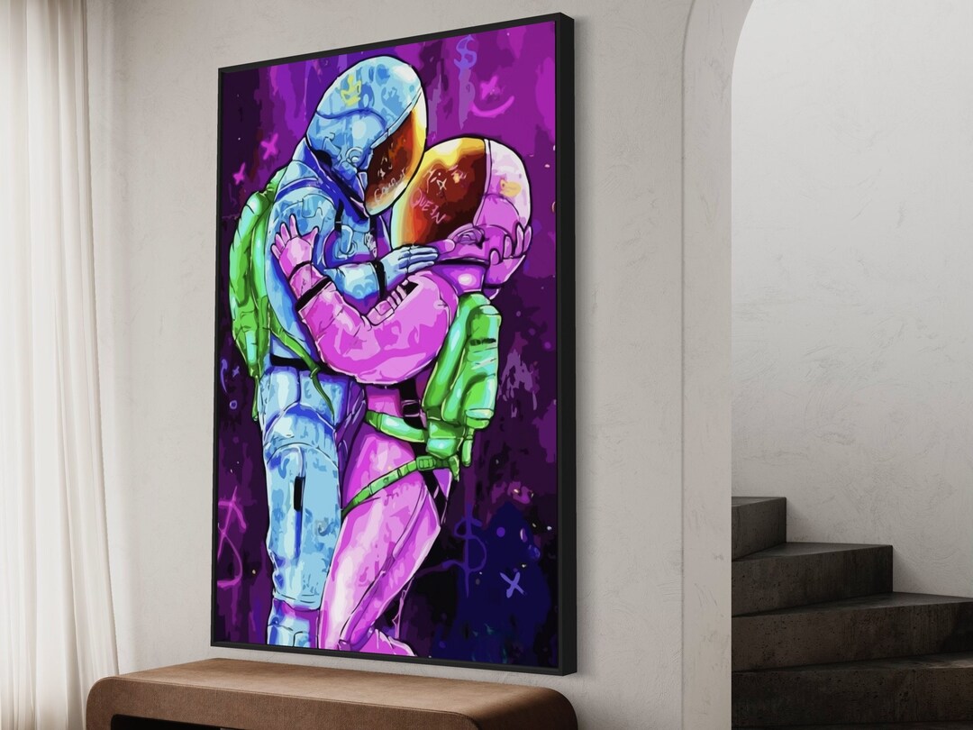 Astronaut Wall Art Space Canvas Wall Art Room Decor Outer Space Poster Astronaut Wall Decor