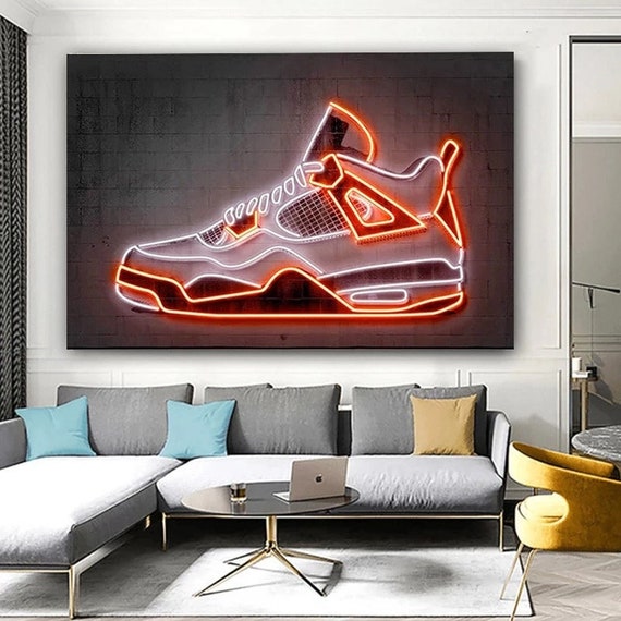 Michael Jordan FRAMED Canvas Wall Art - Choose Size (ready to Hang