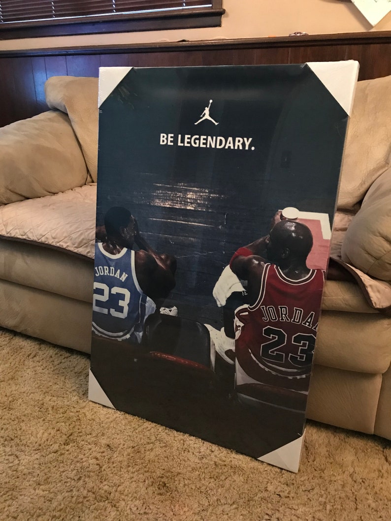 Michael Jordan FRAMED Canvas Wall Art Choose Size ready to Etsy