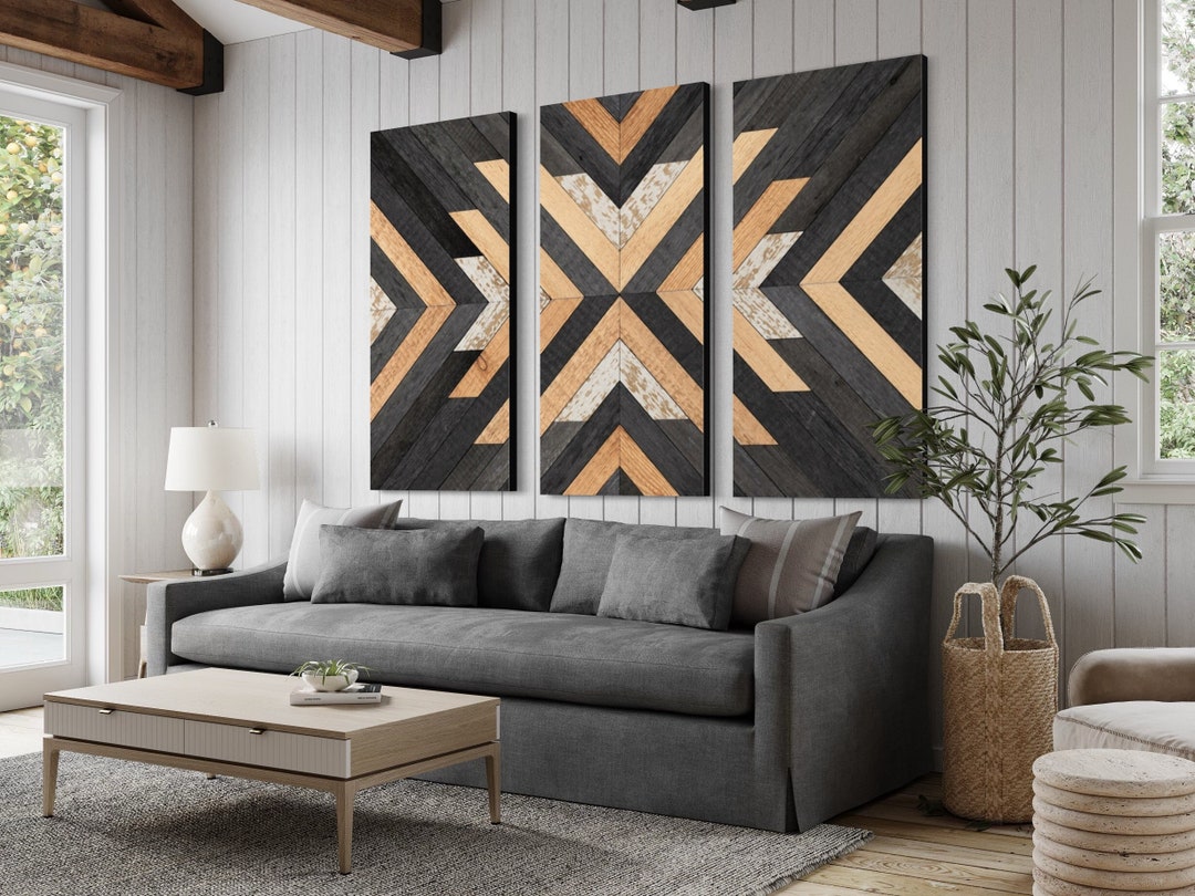 Wood Wall Art Rustic Wooden Wall Art Decor Geometric Wall Art 3D Wall — free download