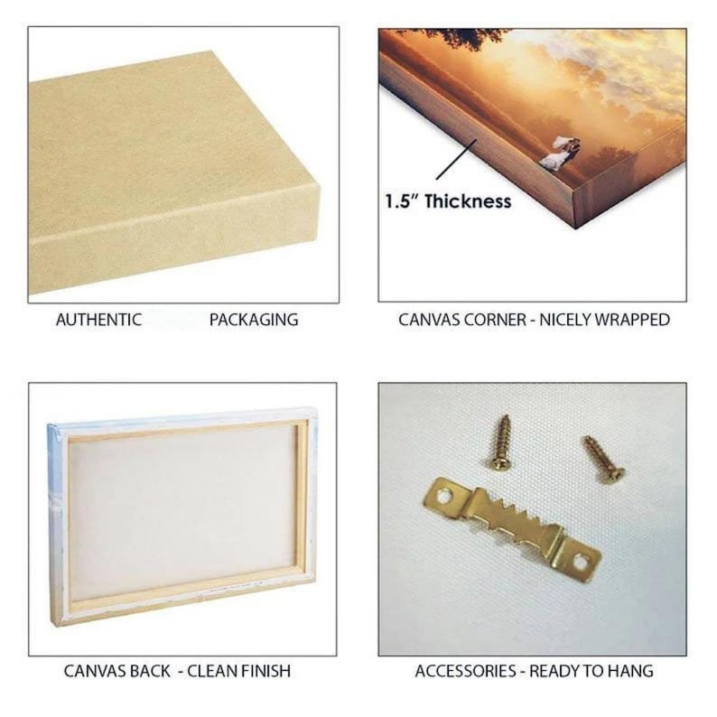 Astronaut Wall Art Outer Space Earth Canvas Painting Black Etsy