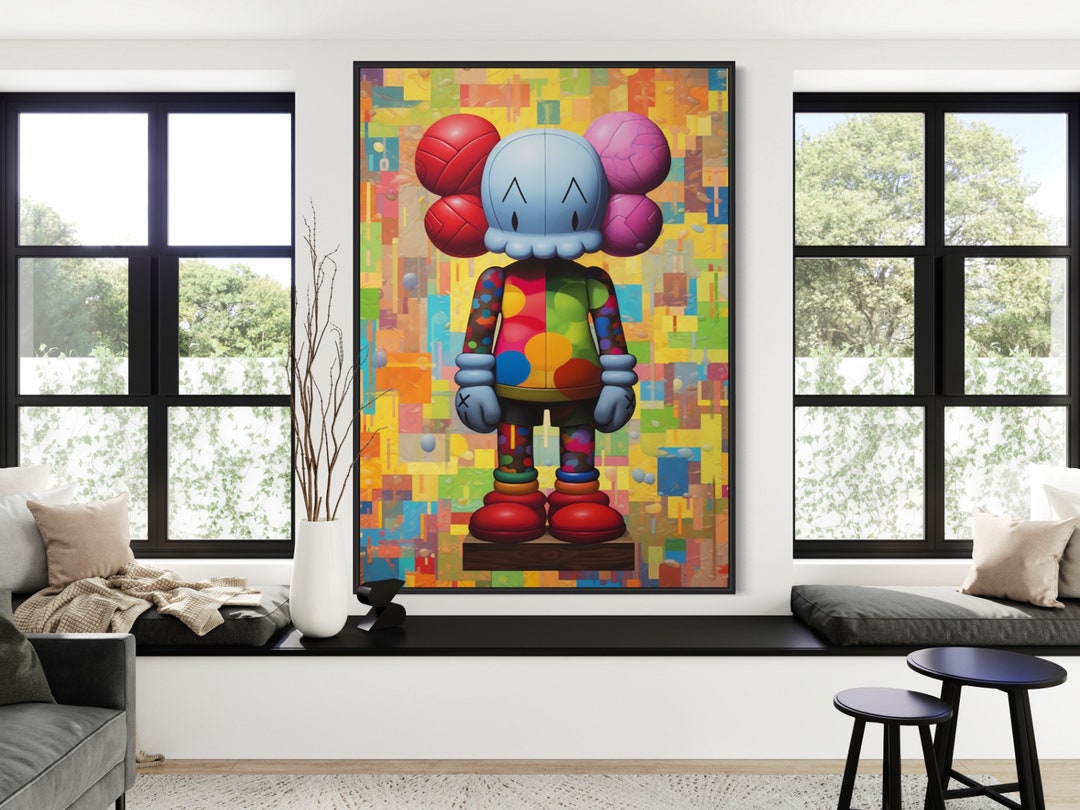 Kaws Wall Art Kaws Poster Hypebeast Wall Art Kaws Figure Etsy