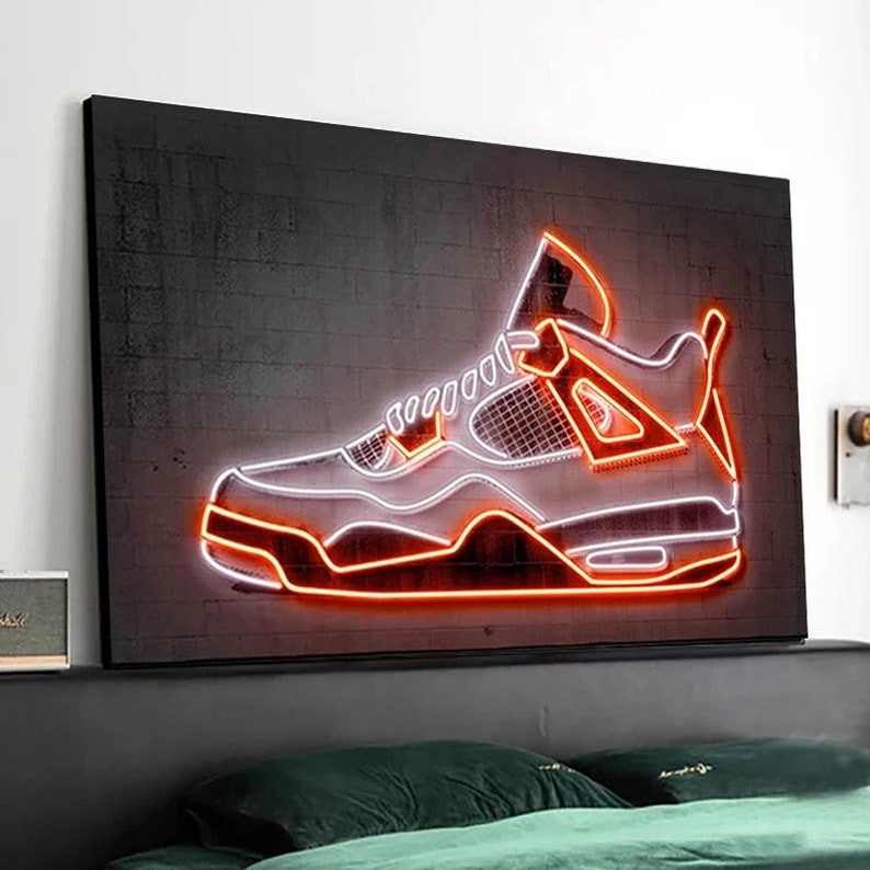 Michael Jordan FRAMED Canvas Wall Art Choose Size ready to Etsy