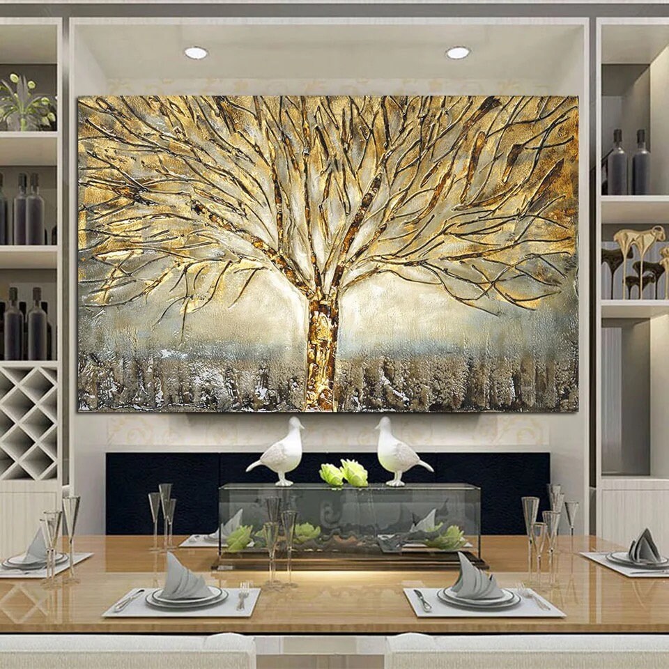 Gold Metal Wall Decor PRINT Gold Wall Art Decor Large Wall Etsy
