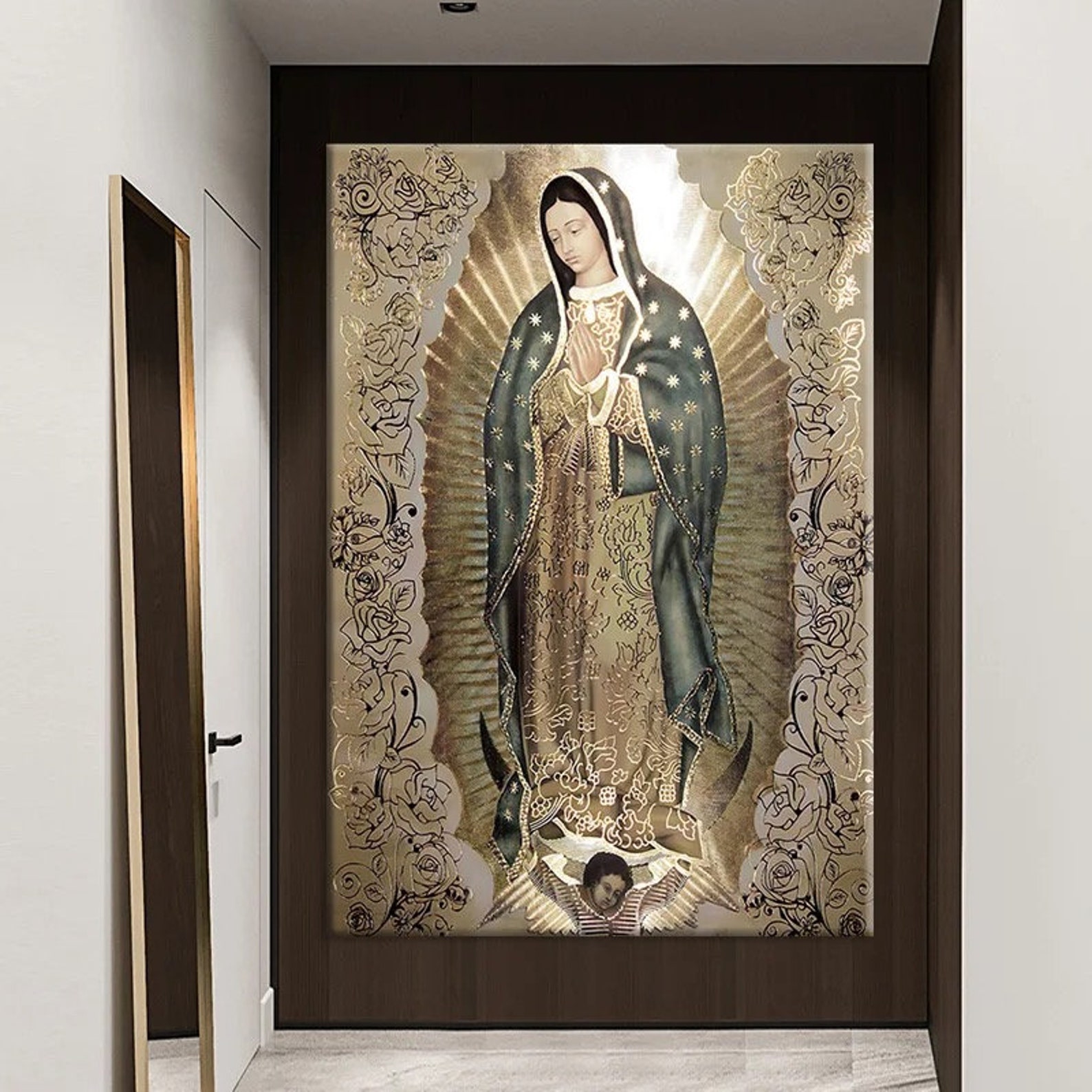 Catholic Home Decor Catholic Wall Art Virgin Mary Art - Etsy
