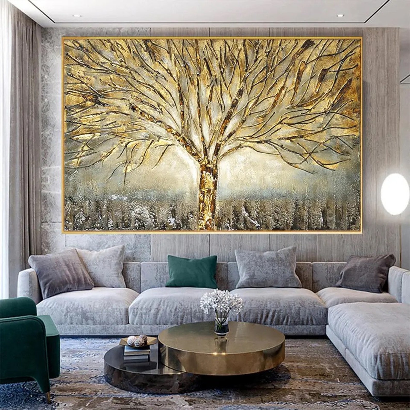 Gold Metal Wall Decor PRINT Gold Wall Art Decor Large Wall Etsy