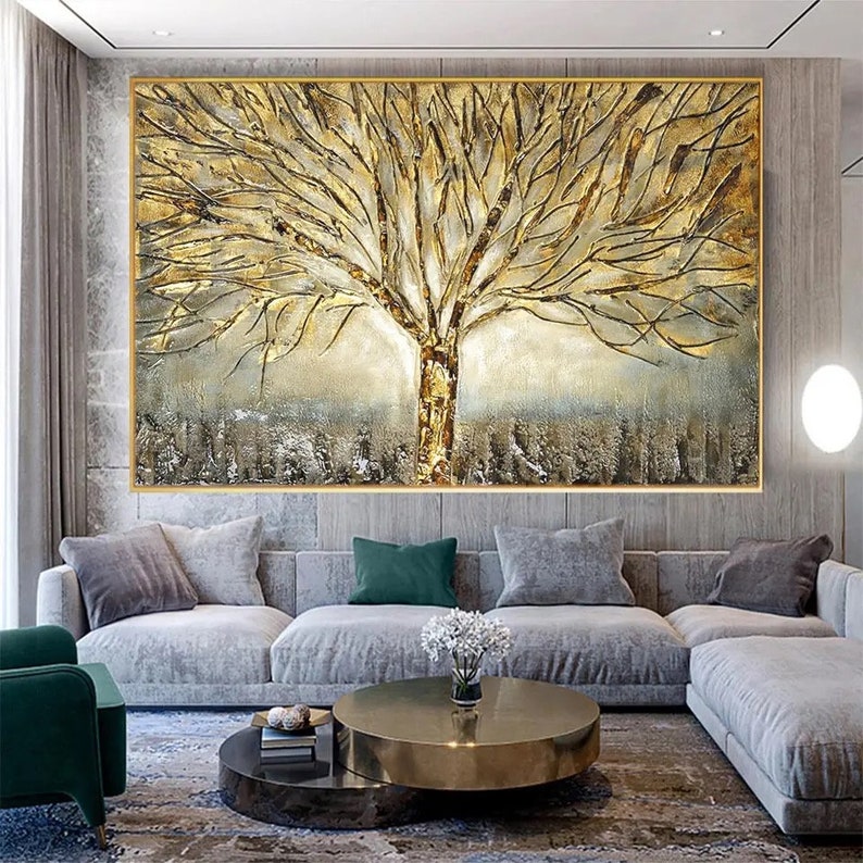 Gold Metal Wall Decor PRINT Gold Wall Art Decor Large Wall Etsy