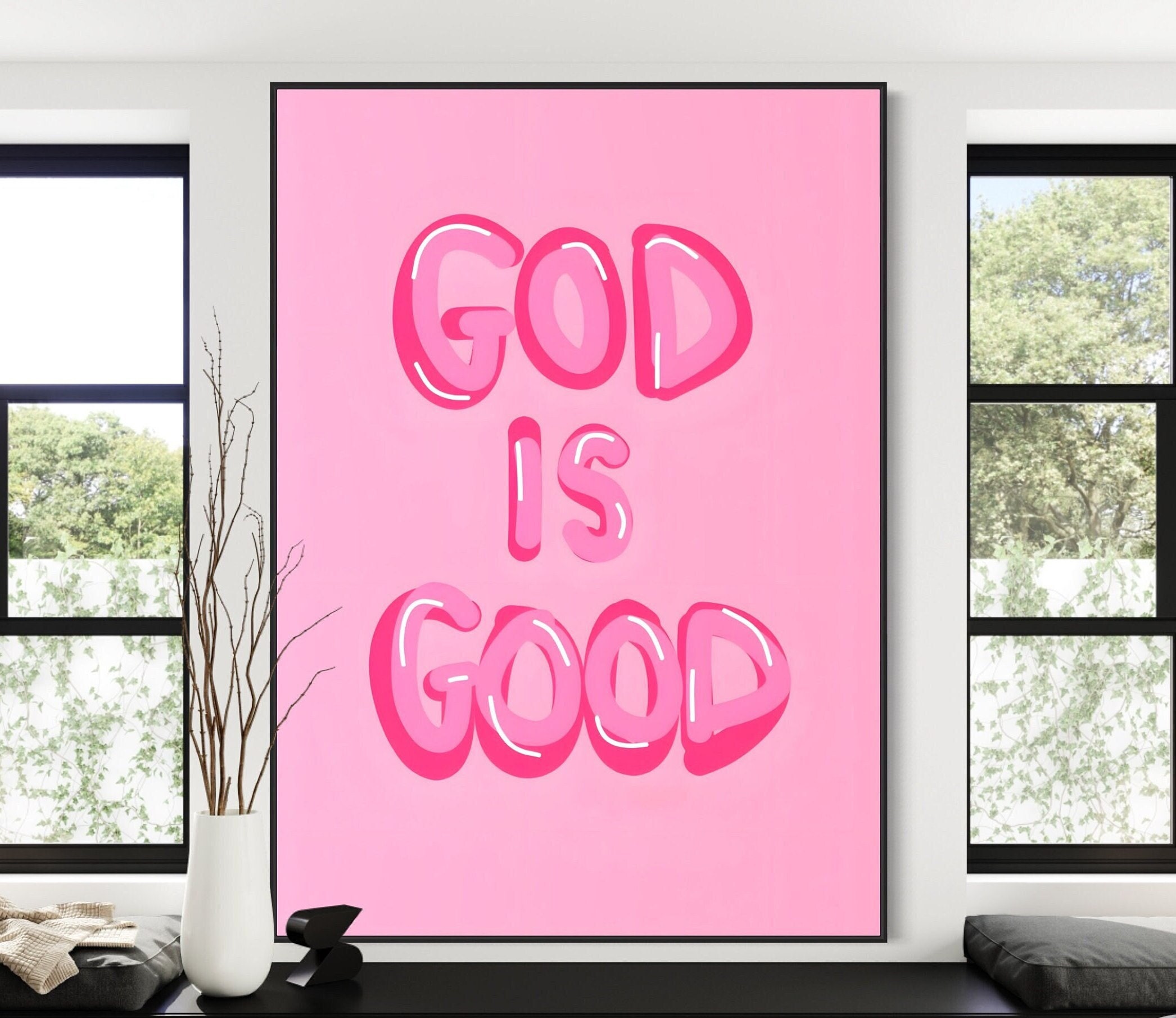 Jesus Art | the Lord Your God is Good | Christian Wall Art | Bible ...