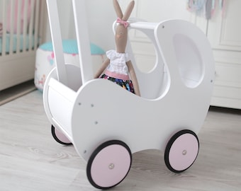 wooden dolls prams uk