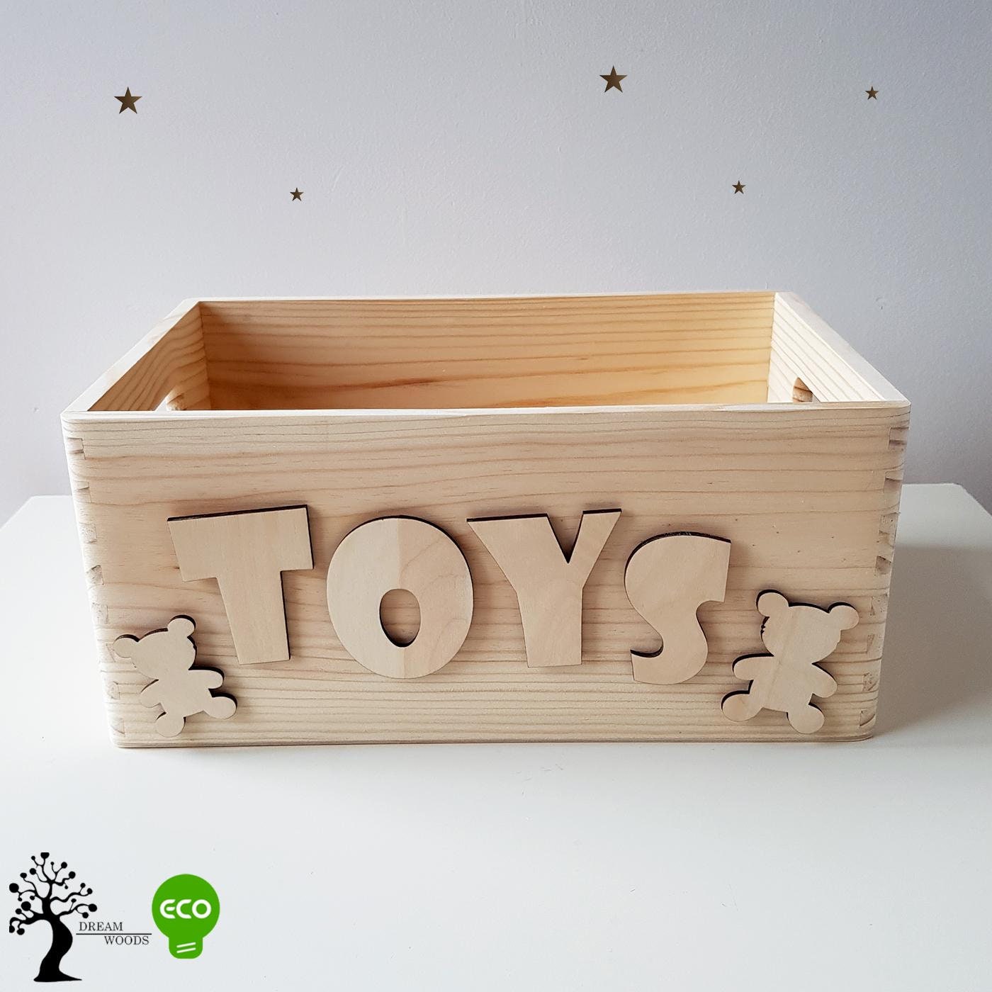 Toy Box/ Wooden toy boxes/ Handmade toy box/ Children's Etsy