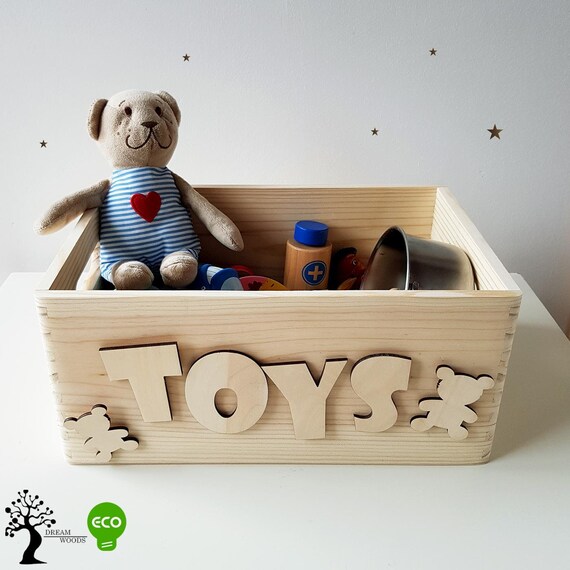 Toy Box/ Wooden toy boxes/ Handmade toy box/ Children's Etsy