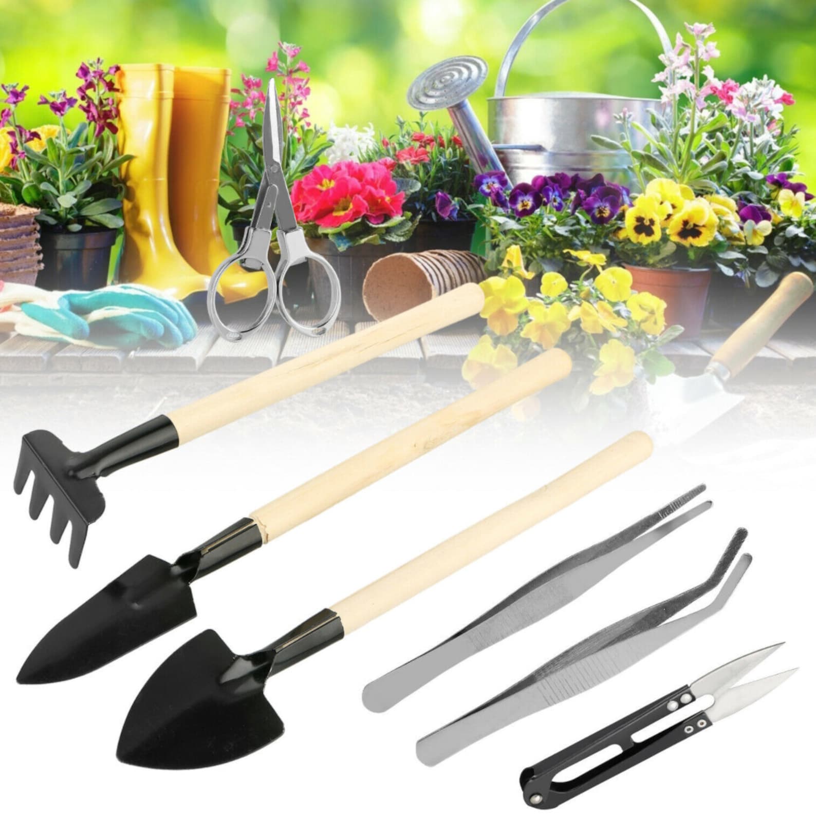 7 Piece Mini Gardening Tools Set Etsy