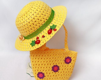 Little Girl's Hat, Party Hat, Dress Up, Summer Hat, Wall Decor, Picnic, Girl's Accessory, Special Occasion, Weddings, Flower Girl,