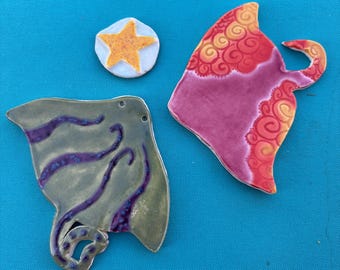Ceramic Stingray fish