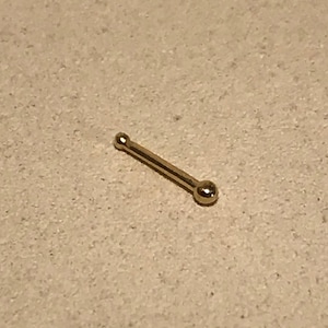 14K Solid Gold Nose Stud, Bone Nose Stud, Classic Gold Nose Ring
