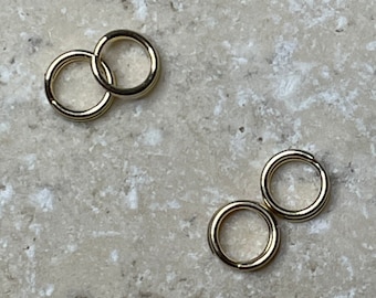 14K Solid Gold Jump Ring, Solid Gold Connector