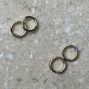 14K Solid Gold Jump Ring, Solid Gold Connector