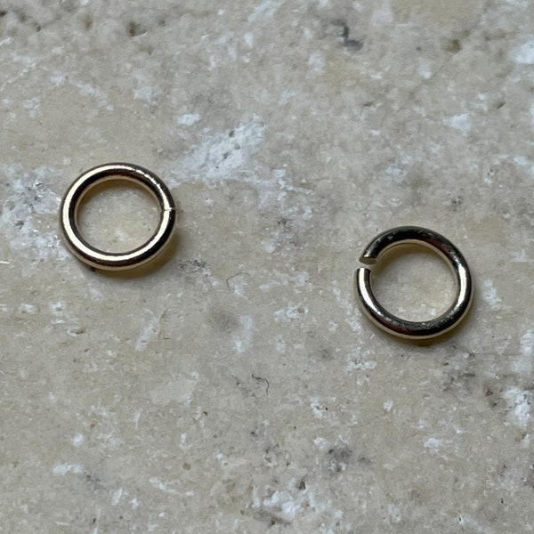 Gold Jump Ring Etsy