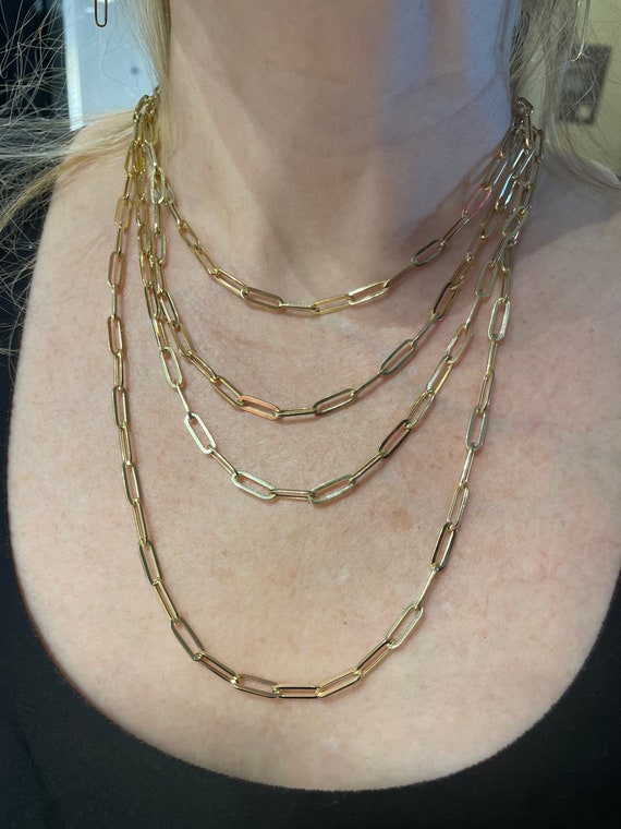 20 inch sales paperclip necklace