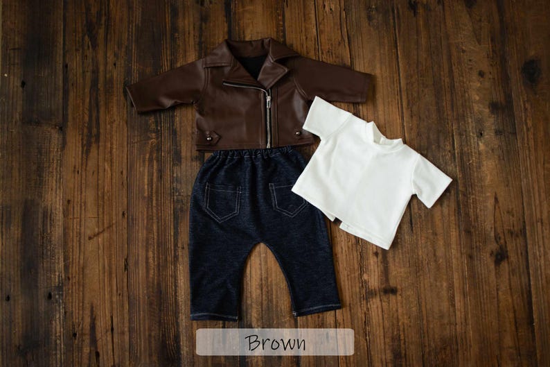 Newborn Photography Prop Set: Vintage Rocker Outfit - Etsy