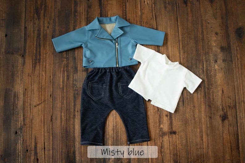 Newborn Photography Prop Set: Vintage Rocker Outfit - Etsy
