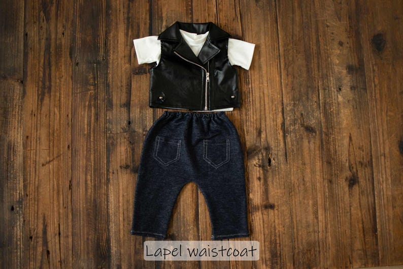 Newborn Photography Prop Set: Vintage Rocker Outfit - Etsy