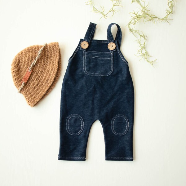 Rustic Overalls Newborn Photo Prop Outfit | Newborn Photographer | Baby Photo Prop | Denim Photo Prop | Newborn Photo Prop