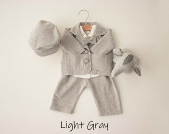 Newborn Baby Boy Suit Set | Newborn Gentleman's Clothing | Newborn Photography | Newborn Photography Outfits | Newborn Photography Props