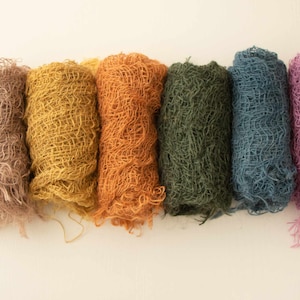 Nature Hand-dying Rustic Jute Layer blanket, Burlap Layer Newborn Photography Props,Newborn Posing Fabric, Newborn Props