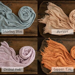 Newborn Wrap, Stretch Wrap, Cheesecloth Wrap, Newborn Posing Fabric, Newborn Layer Wrap, Newborn photography props, Newborn Photography Wrap image 3