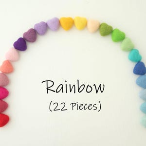 4 cm Neugeborenen Fotografie Requisiten Filz Regenbogen Herz, Wollgefilztes Herz, Regenbogen Filz Herz, Neugeborenen Fotografie Requisiten, Gefilzte Fotografie Requisiten
