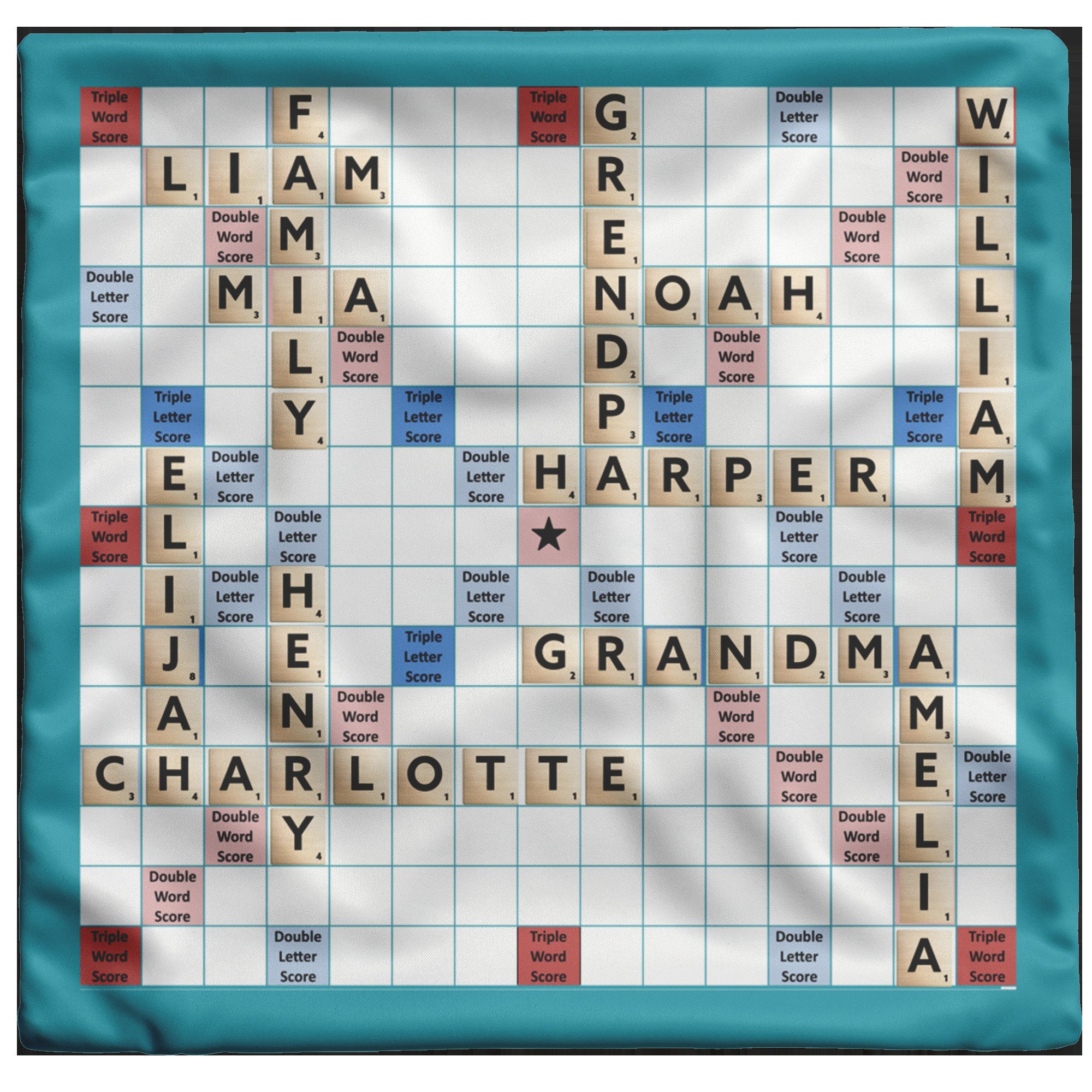 Personalized Custom Scrabble Pillow Family Scrabble Game Etsy Canada