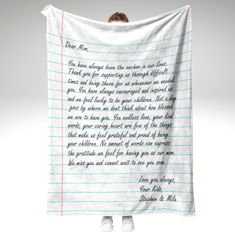 Letter Blanket Personalized Blanket Woven Blanket Love Etsy