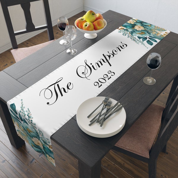 Personalized Table Runner Etsy