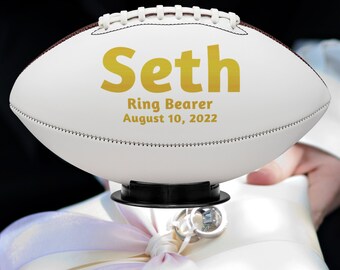 Ring Bearer Gift, Personalized Football, Gifts for Men, Groomsmen Gift, Personalized Gift, Sports Gift, Keepsake