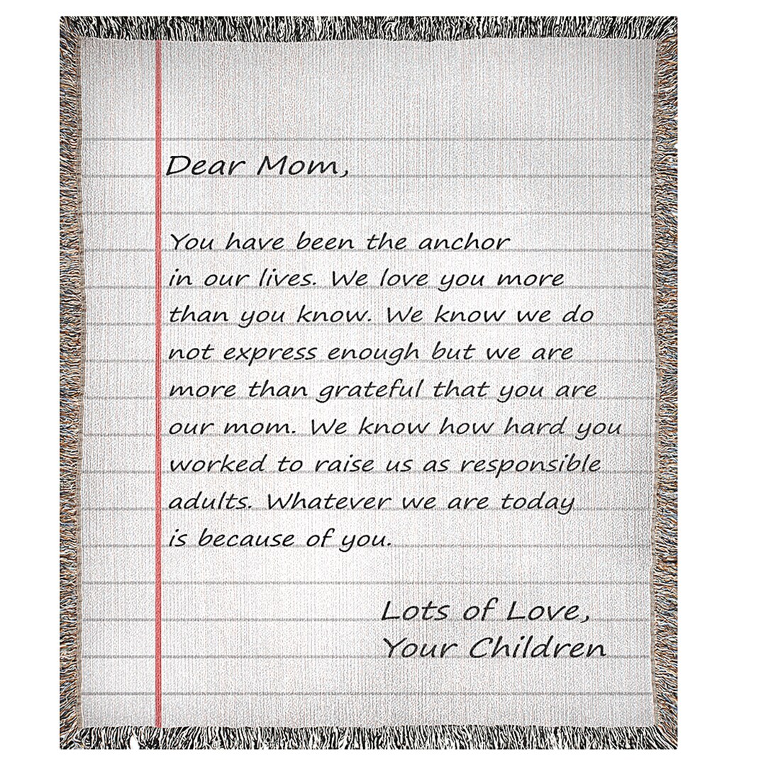 Love Letter Blanket Handwritten, Anniversary Woven Blanket, Letter Blanket Handwriting, Cotton
