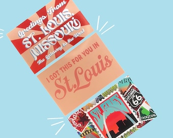 St. Louis Postcards - Arch - Collectable - Postcard Visit - Saint Louis Tourist