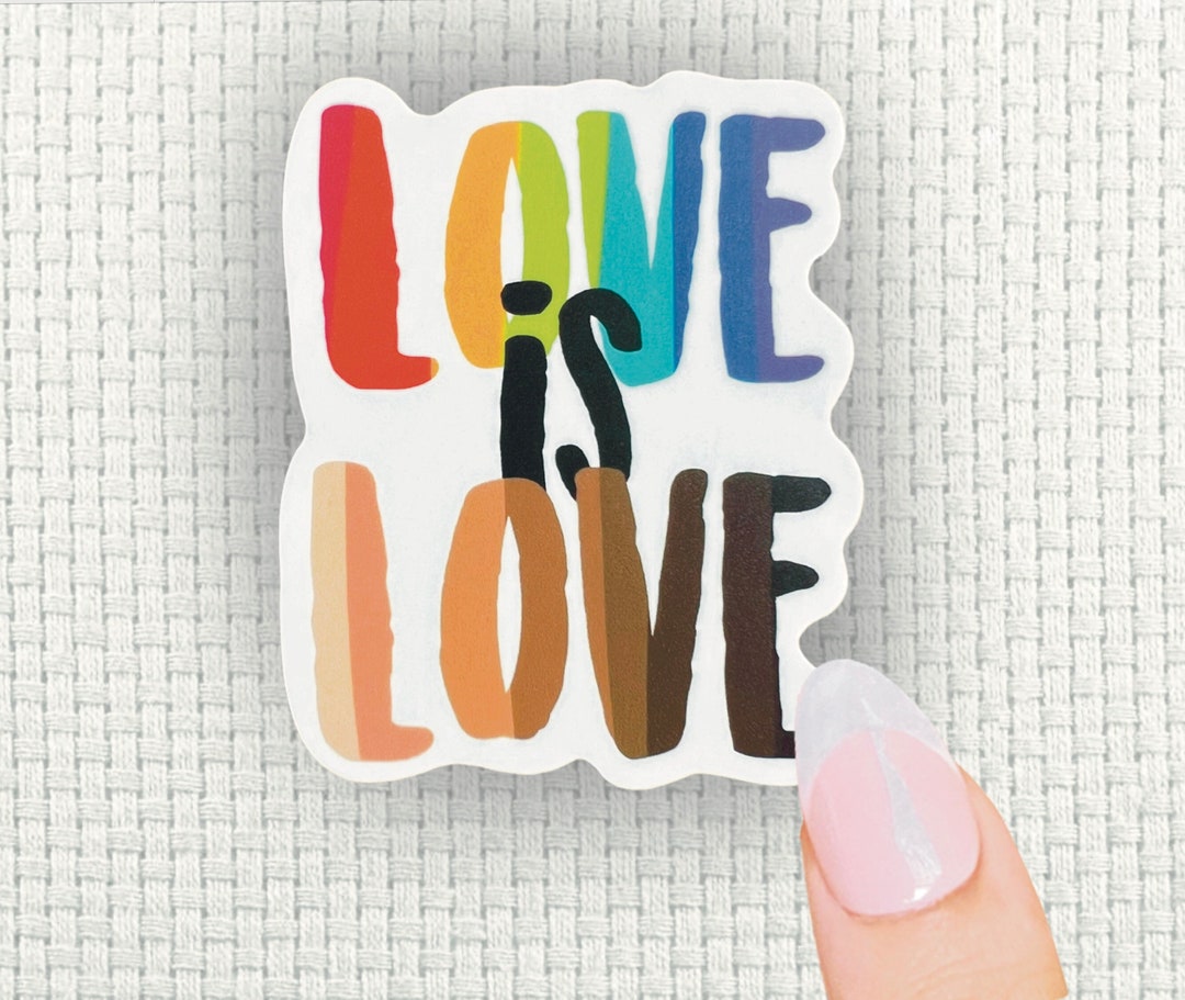 Love is Love Sticker - Pride Laminated Vinyl Sticker - LQBTQ+ - Gay ...