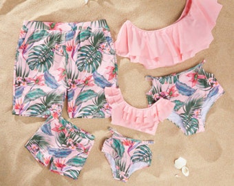 family matching swimsuits infant