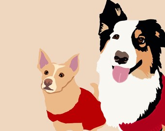 Retratos Digitales de Mascotas l Retratos Personalizados l Dibujo Digital l Dibujo Personalizado l Perro Mamá l Gato mamá l Piel Mama l Padres de Mascotas l Regalos